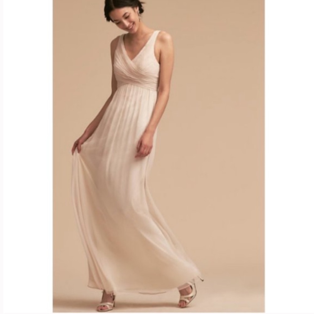 BHLDN Angie Dress in Shades of Ivory